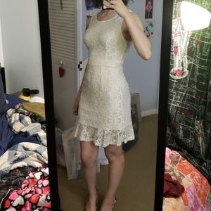 White lace dress